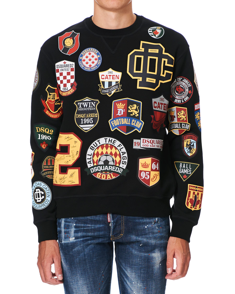 Herren | Pullover | Dsquared2 | Cool Fit Patch Work Sweatshirt Black