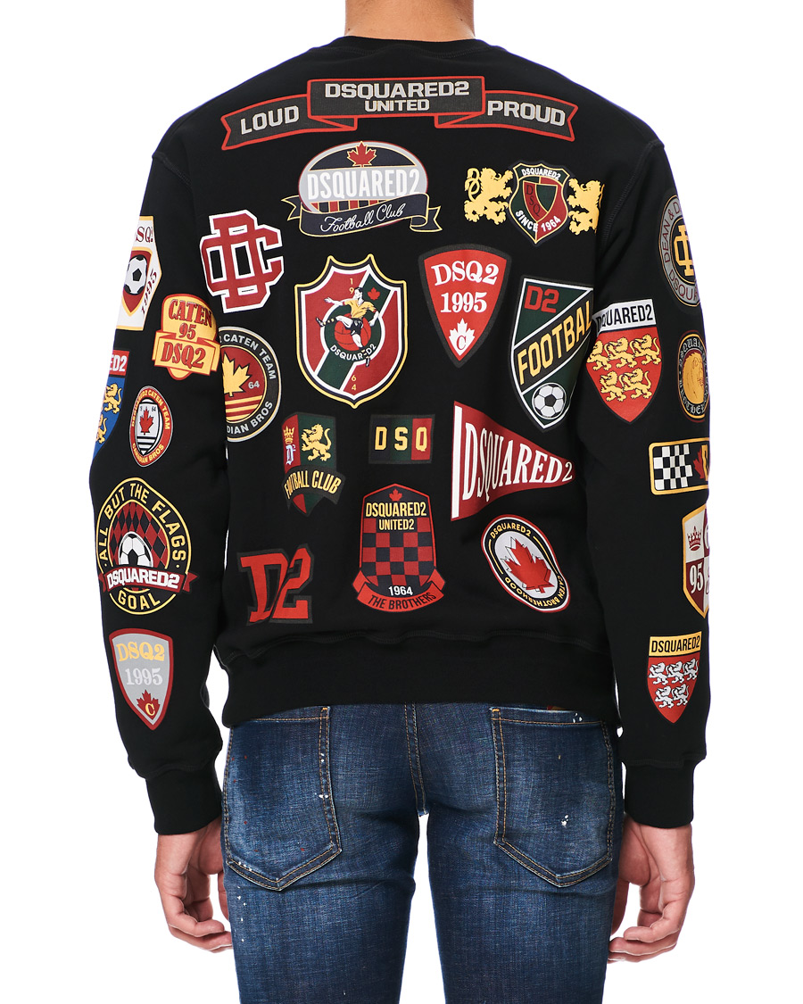 Herren | Pullover | Dsquared2 | Cool Fit Patch Work Sweatshirt Black