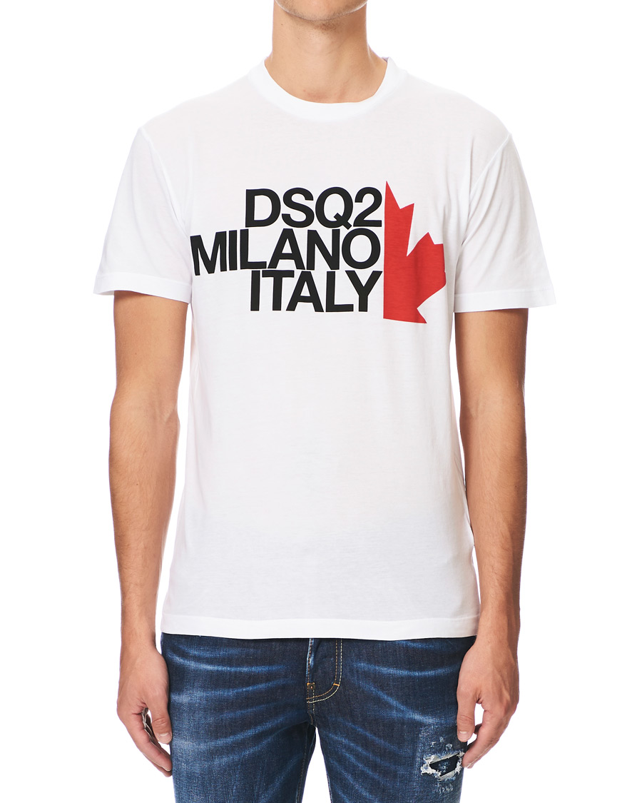 Herren | T-Shirts | Dsquared2 | Cool Fit Logo Crew Neck Tee White