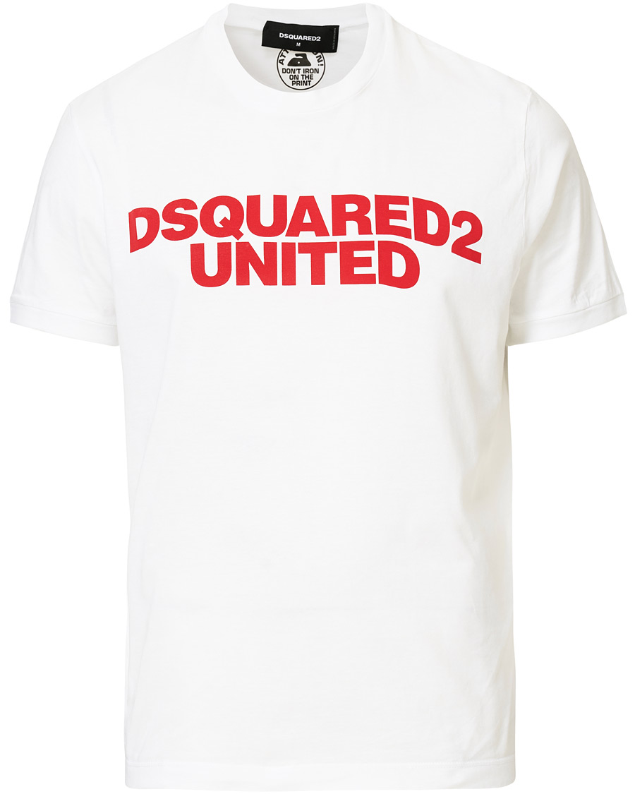Herren | T-Shirts | Dsquared2 | Slouch Fit Logo Crew Neck Tee White