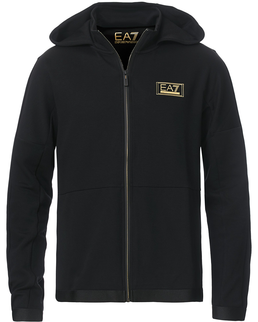 Herren | Pullover | EA7 | Train Gold Label Full Zip Hoodie Black