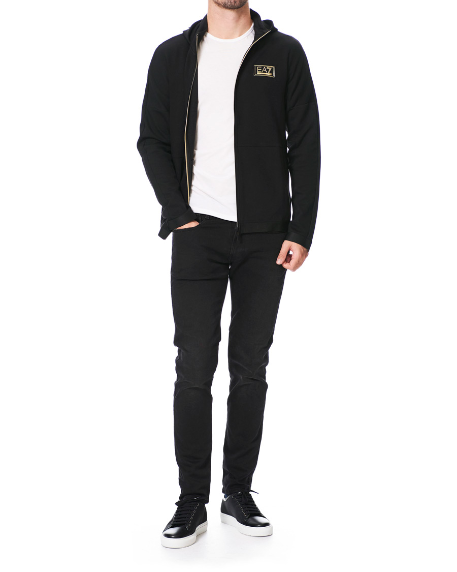 Herren | Pullover | EA7 | Train Gold Label Full Zip Hoodie Black