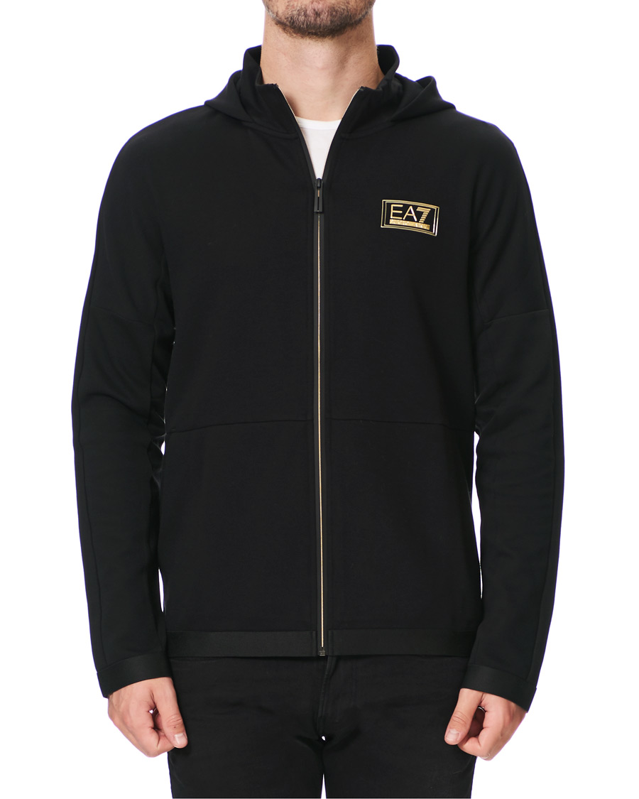 Herren | Pullover | EA7 | Train Gold Label Full Zip Hoodie Black