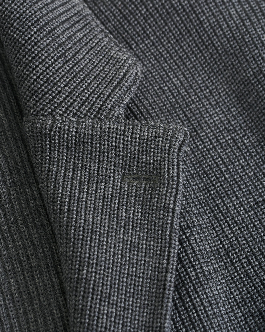Herren | Sakkos | Lardini | Knitted Wool Blazer Grey