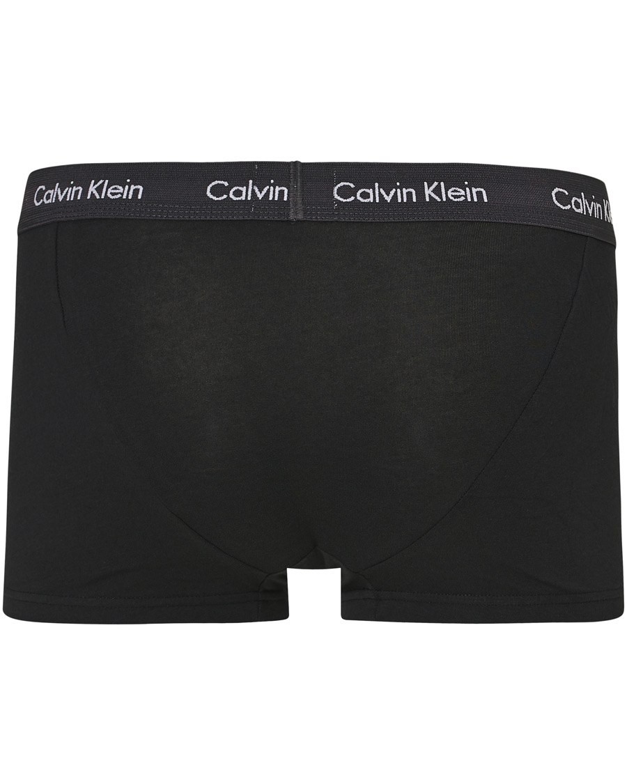 Herren | Unterwäsche | Calvin Klein | Cotton Stretch 3-Pack Low Rise Trunk Black/Coral/Grey