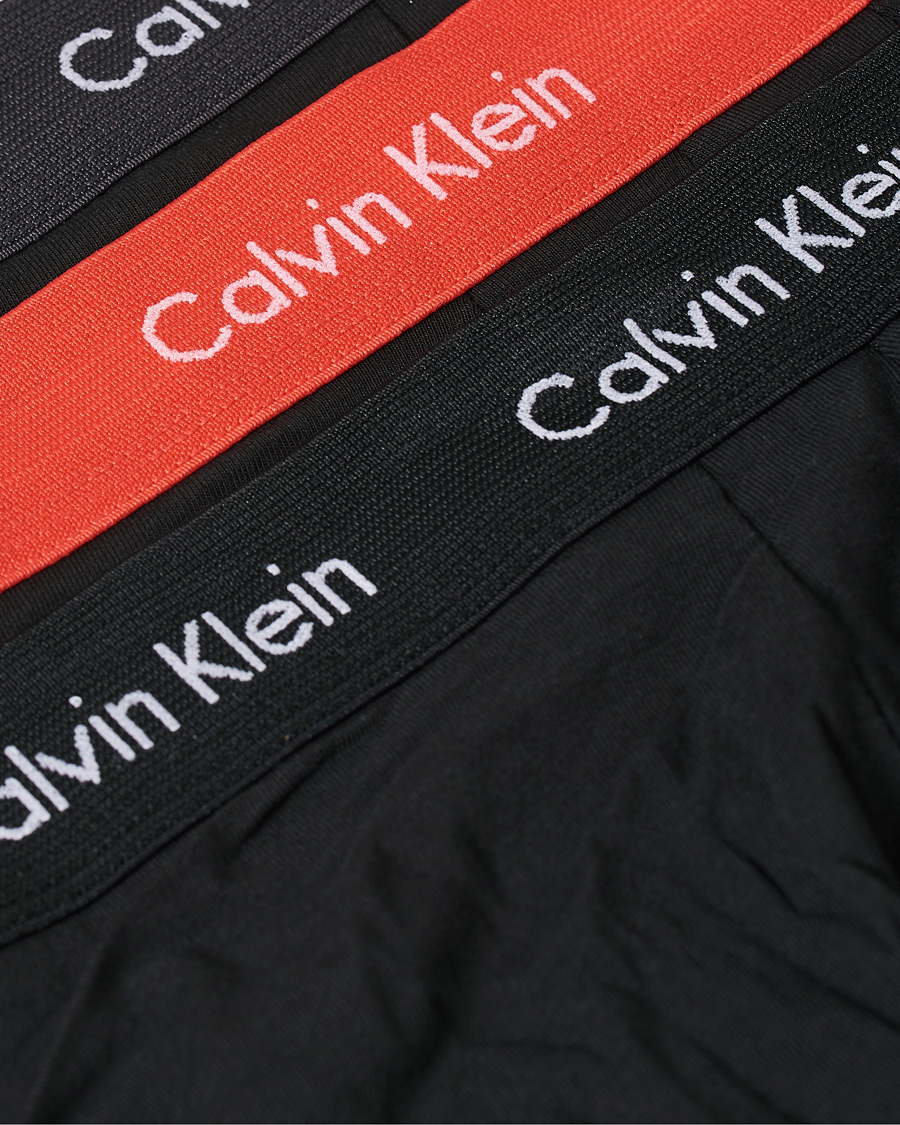 Herren | Unterwäsche | Calvin Klein | Cotton Stretch 3-Pack Low Rise Trunk Black/Coral/Grey