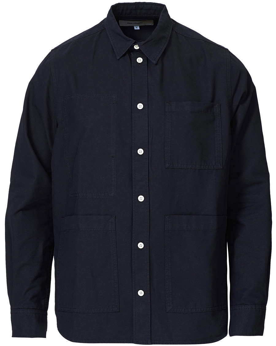 Herren | Hemden | Norse Projects | Thorsten Canvas Overshirt Dark Navy