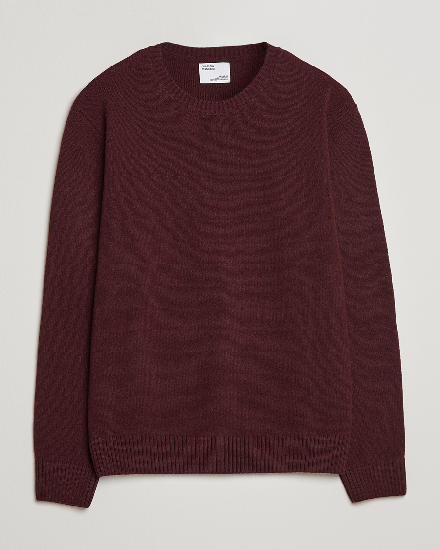 Herren | Pullover | Colorful Standard | Classic Merino Wool Crew Neck Oxblood Red