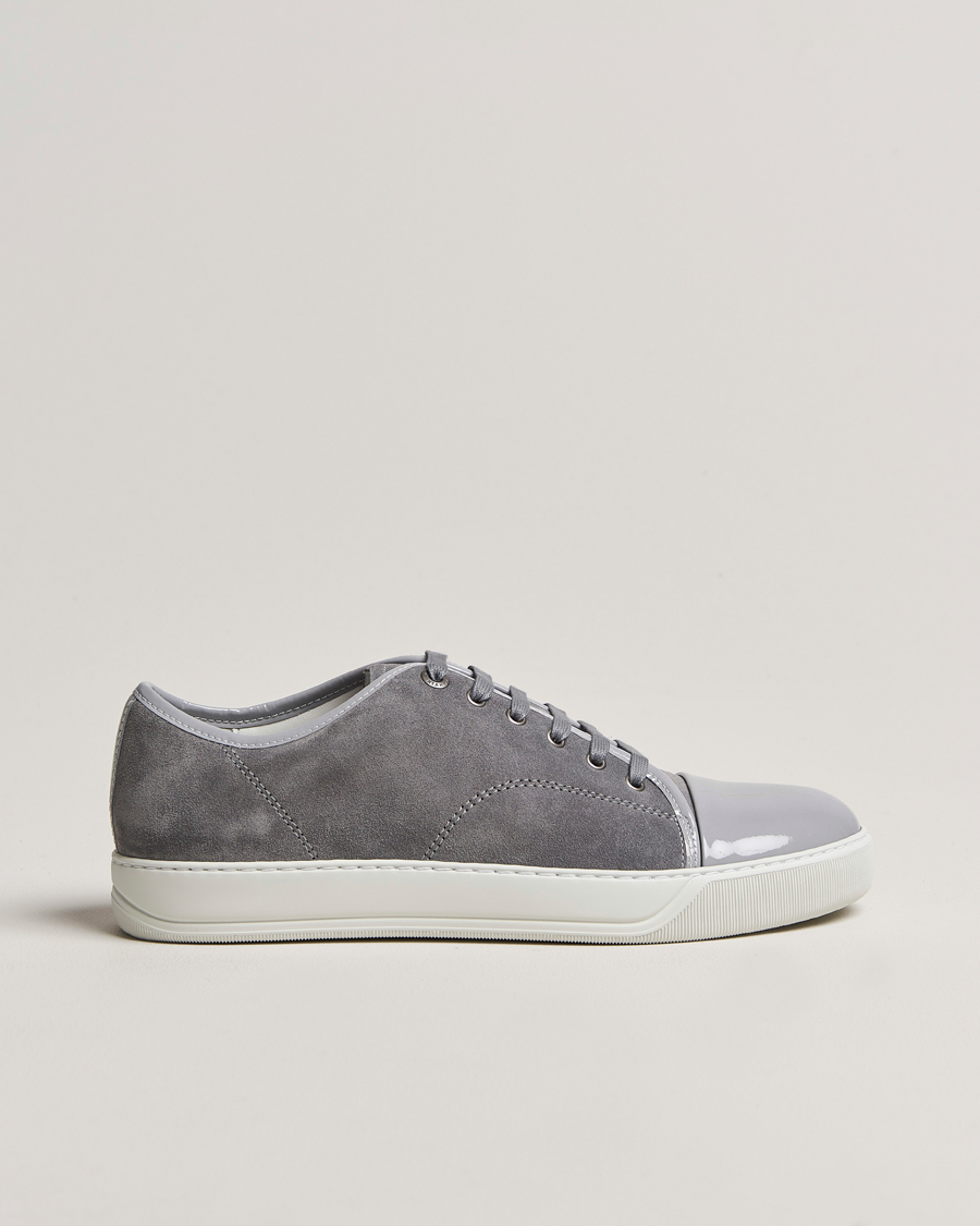 Herren | Lanvin DBB1 Patent Cap Toe Sneaker Light Grey | Lanvin | DBB1 Patent Cap Toe Sneaker Light Grey