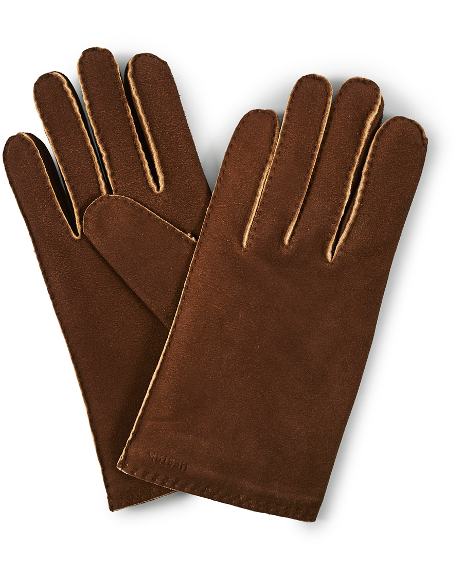 Herren | Hestra Philippe Chamoise Wool Lined Glove Brown | Hestra | Philippe Chamoise Wool Lined Glove Brown