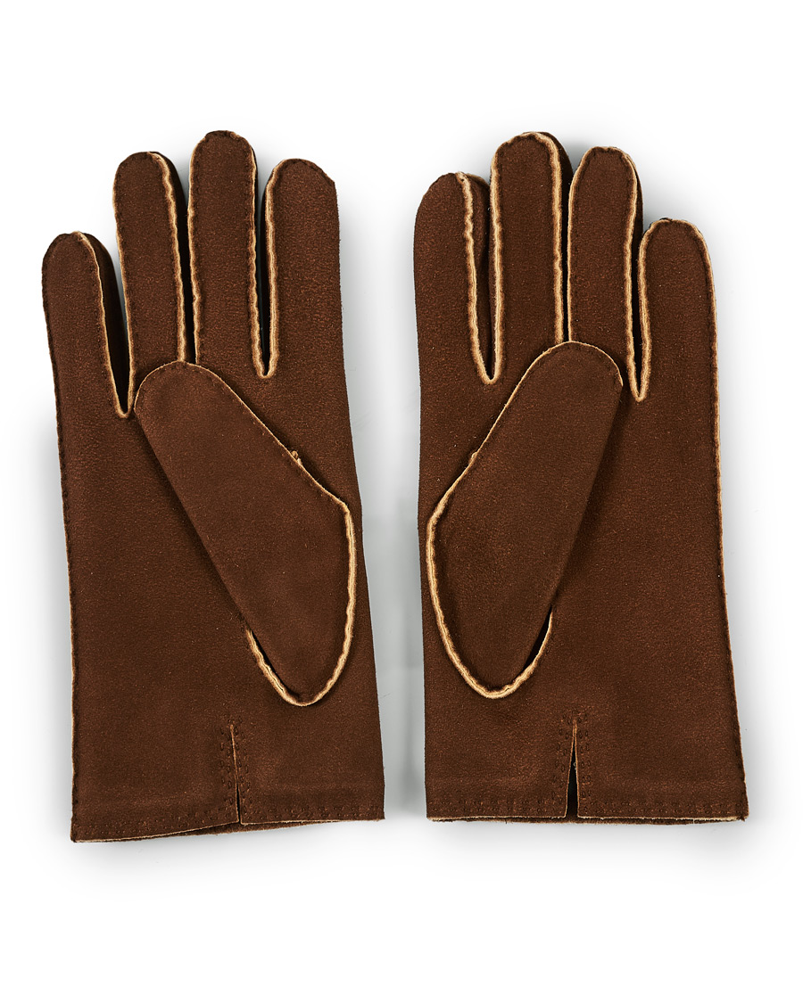 Herren | Hestra Philippe Chamoise Wool Lined Glove Brown | Hestra | Philippe Chamoise Wool Lined Glove Brown