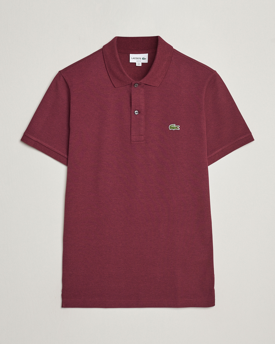 Herren | Poloshirts | Lacoste | Slim Fit Polo Piké Vine Chine