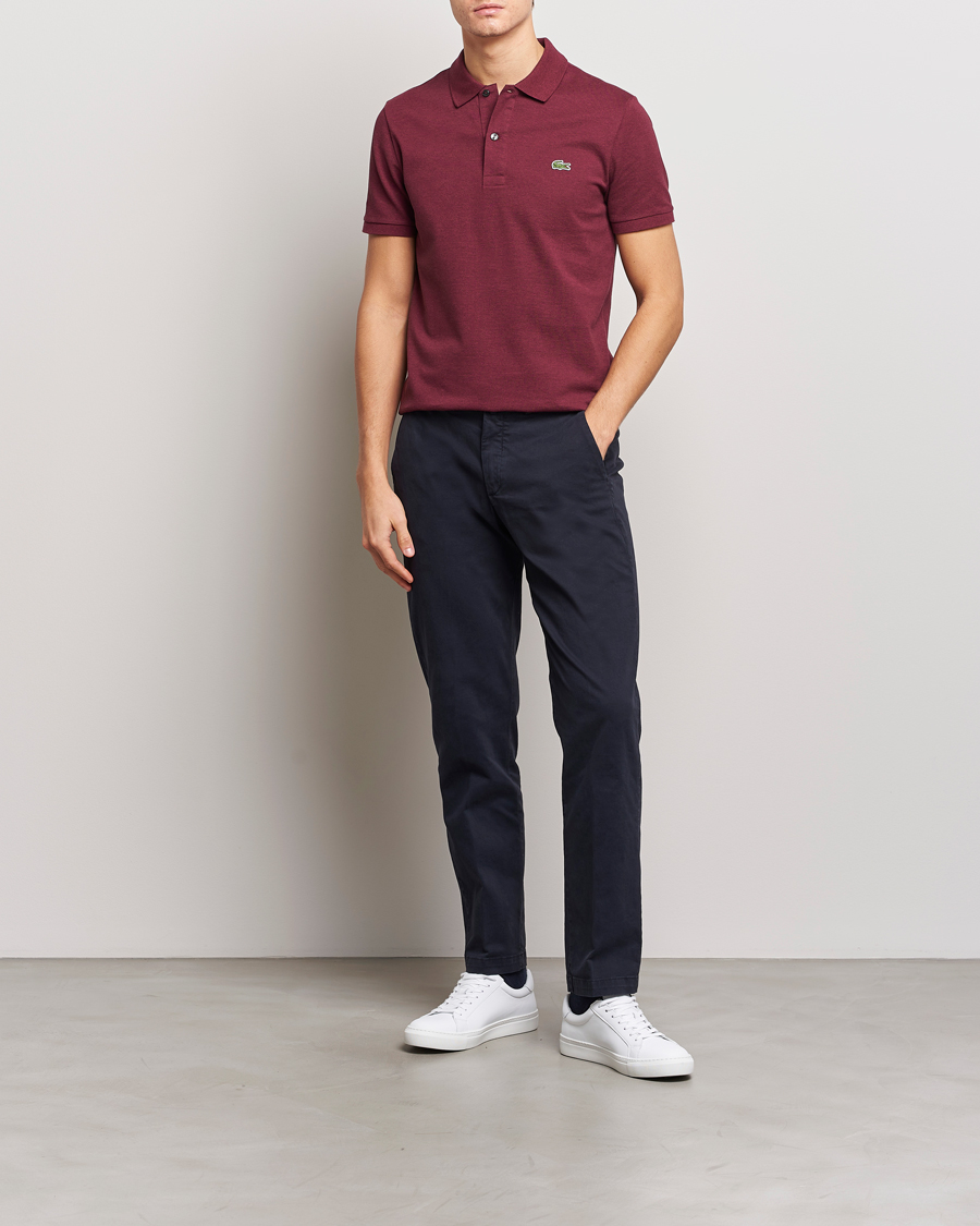Herren | Poloshirts | Lacoste | Slim Fit Polo Piké Vine Chine