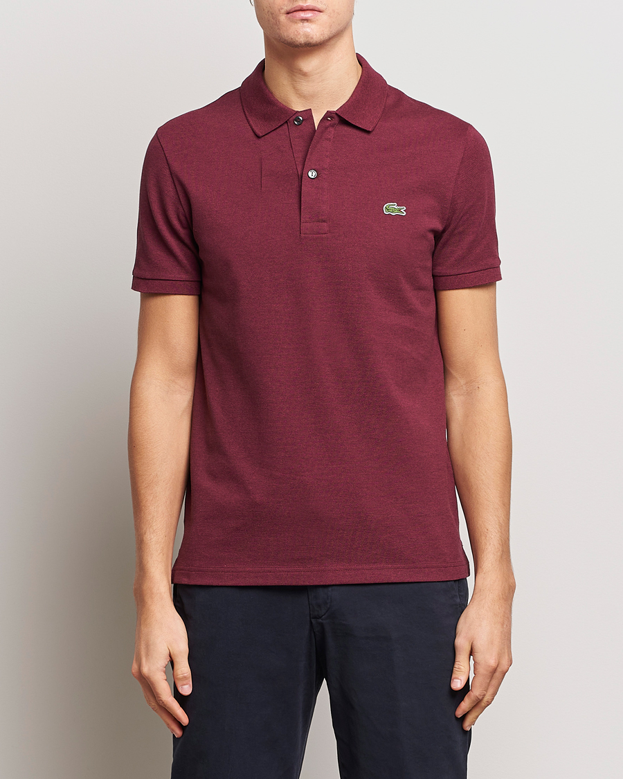 Herren | Poloshirts | Lacoste | Slim Fit Polo Piké Vine Chine