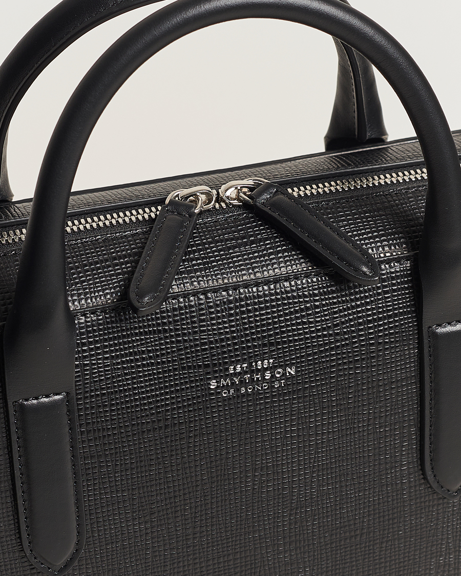 Herren | Smythson Panama Lightweight Briefcase Black | Smythson | Panama Lightweight Briefcase Black