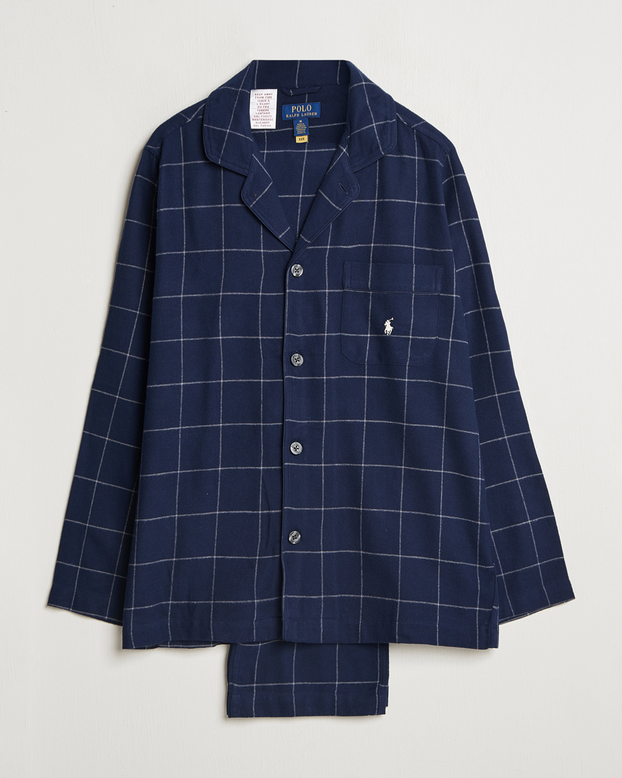 Herren | Schlafanzüge & Bademäntel | Polo Ralph Lauren | Pyjama Set Navy Windowpane