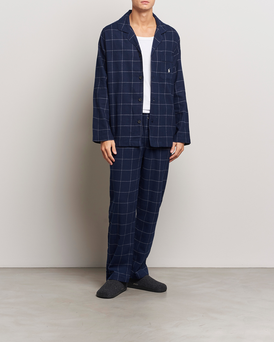 Herren | Schlafanzüge & Bademäntel | Polo Ralph Lauren | Pyjama Set Navy Windowpane