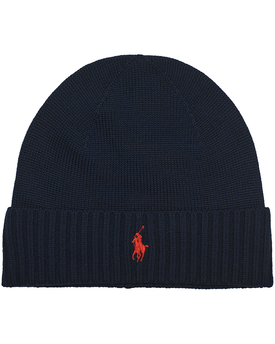 Herren | Polo Ralph Lauren Merino Wool Beanie Piper Navy | Polo Ralph Lauren | Merino Wool Beanie Piper Navy