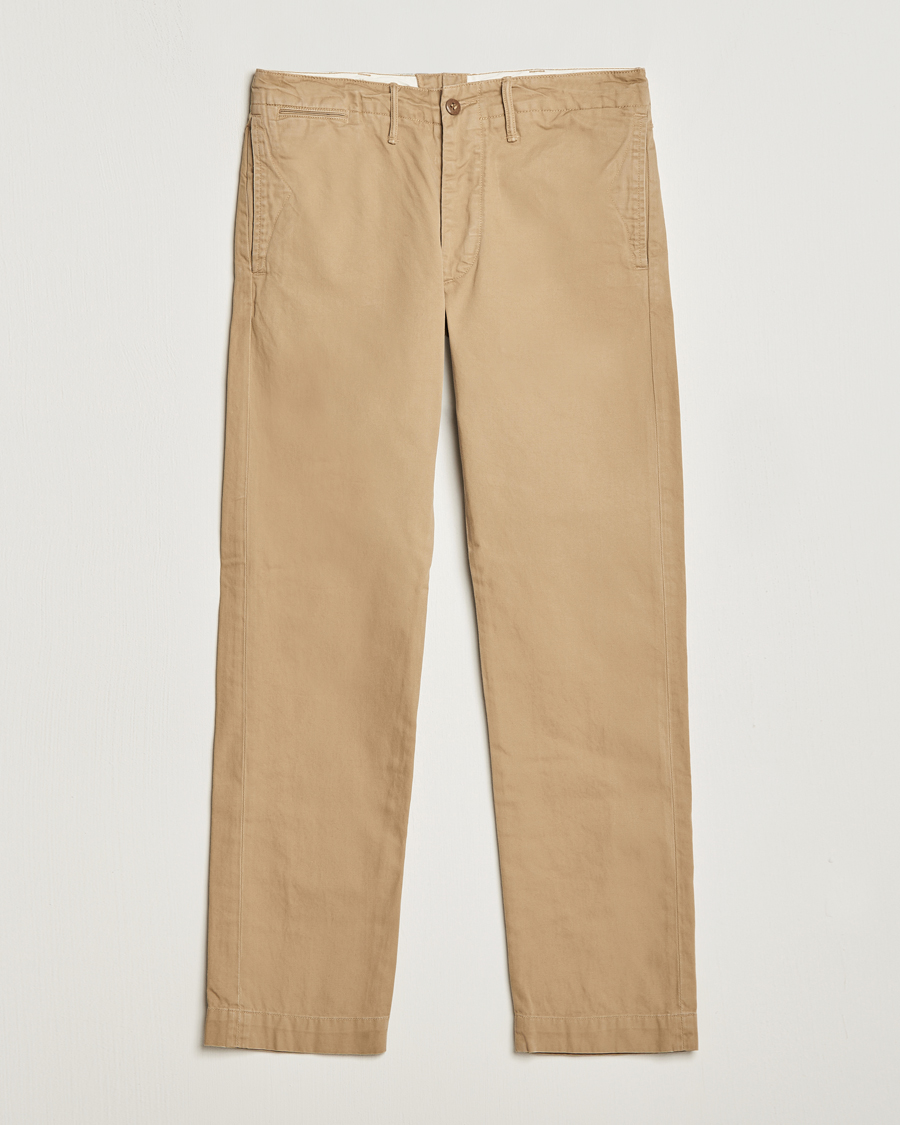 Herren | Hosen | RRL | Officers Flat Pant New Military Khaki