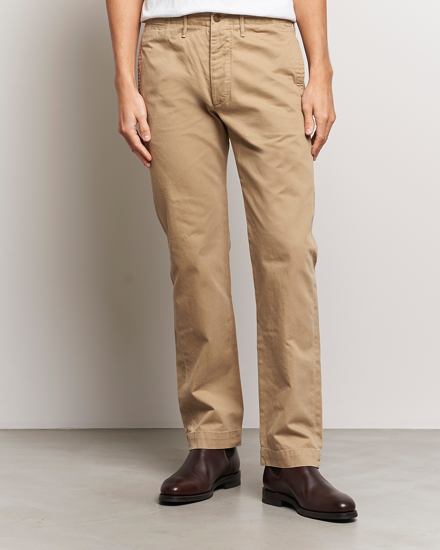 Herren | Hosen | RRL | Officers Flat Pant New Military Khaki