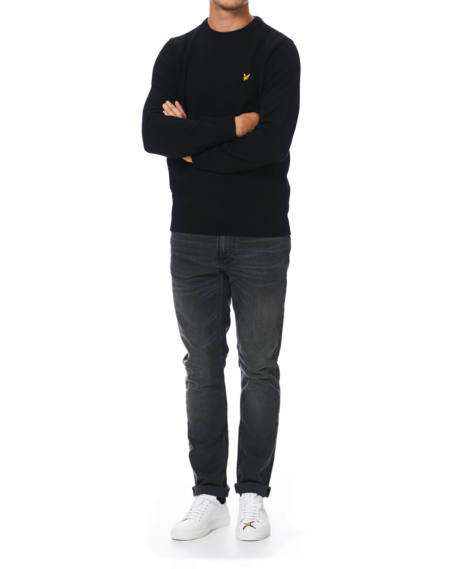 Herren | Pullover | Lyle & Scott | Lambswool Crew Neck Pullover Black