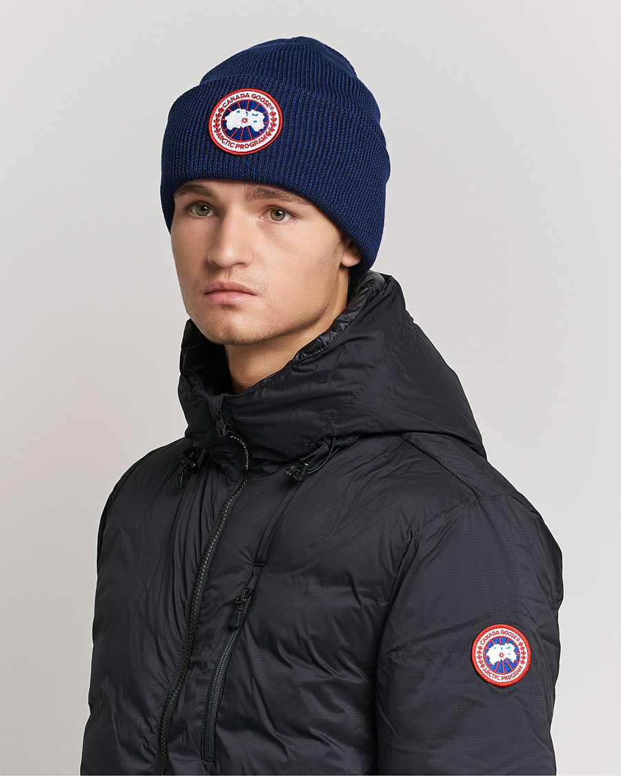 Herren | Canada Goose Arctic Disc Toque Navy Heather | Canada Goose | Arctic Disc Toque Navy Heather