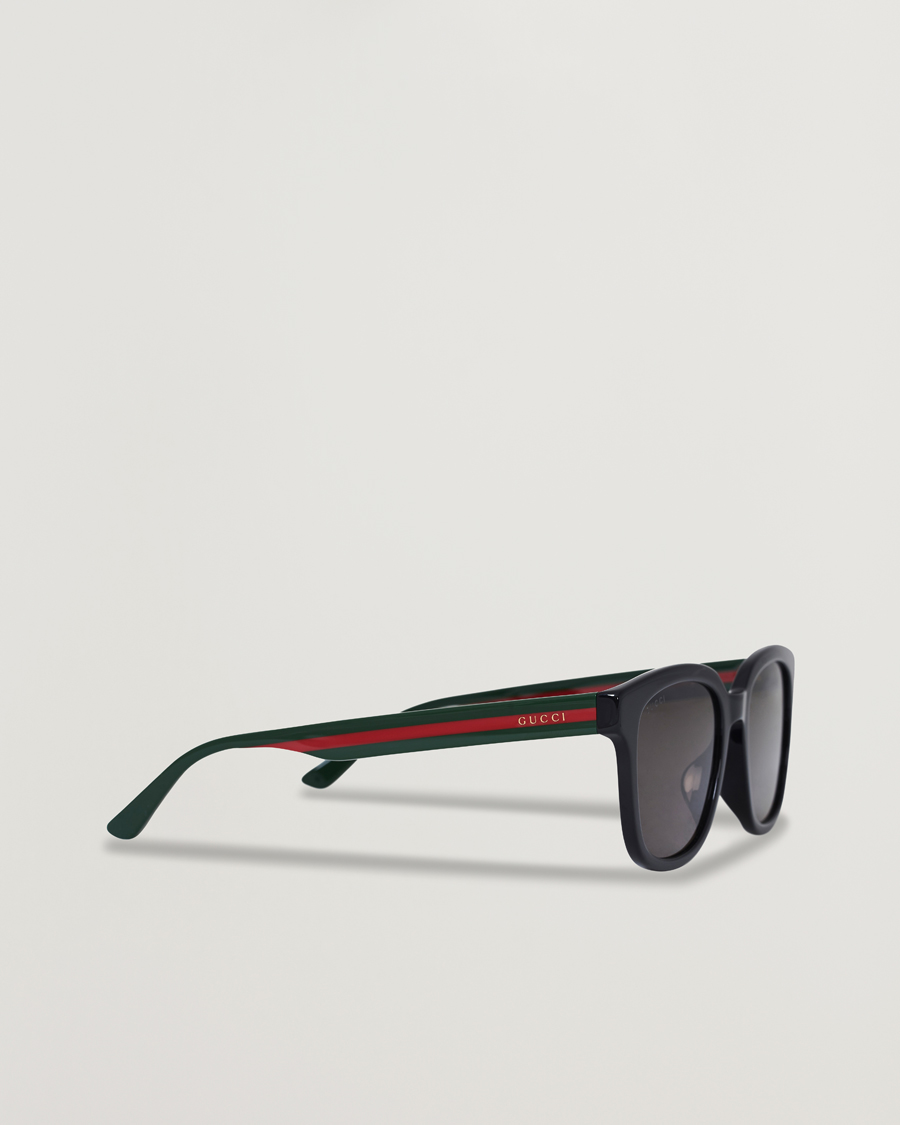 Herren | Gucci GG0847SK Sunglasses Black/Green | Gucci | GG0847SK Sunglasses Black/Green