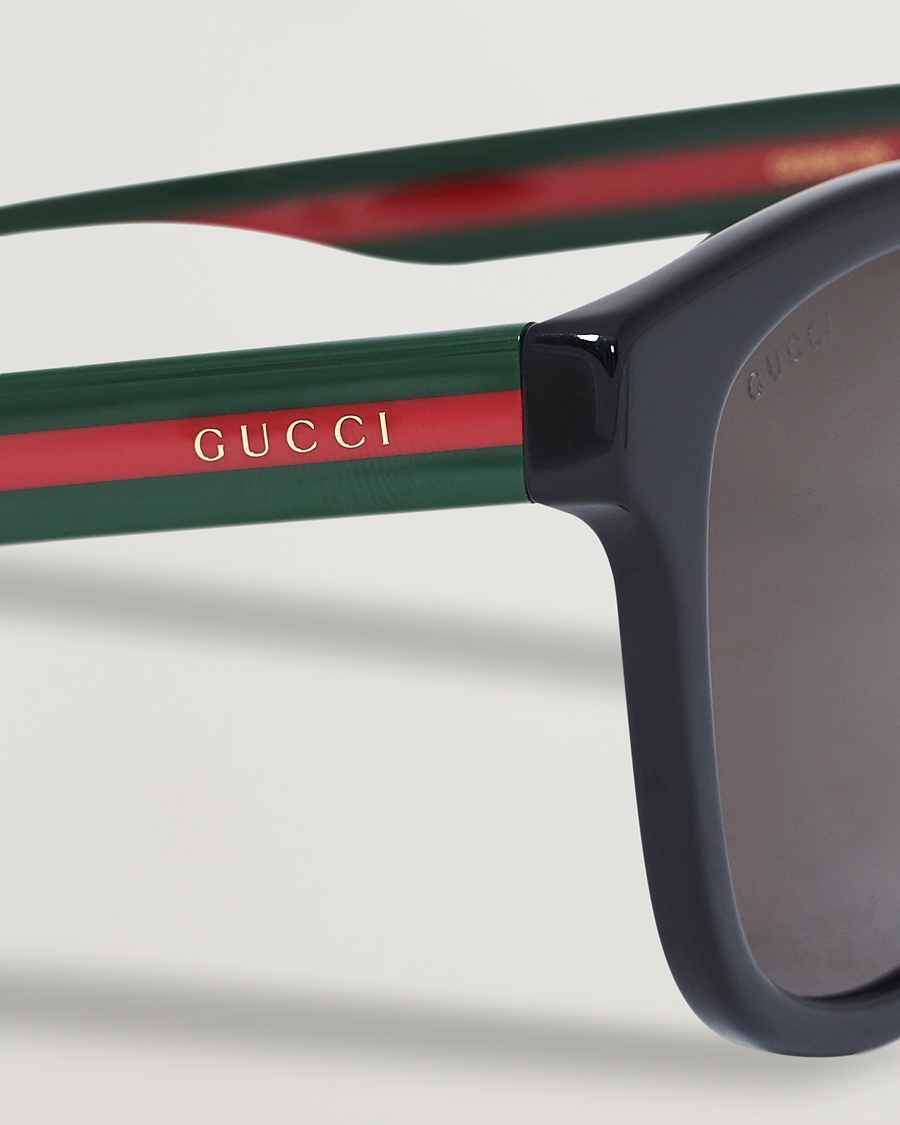 Herren | Gucci GG0847SK Sunglasses Black/Green | Gucci | GG0847SK Sunglasses Black/Green
