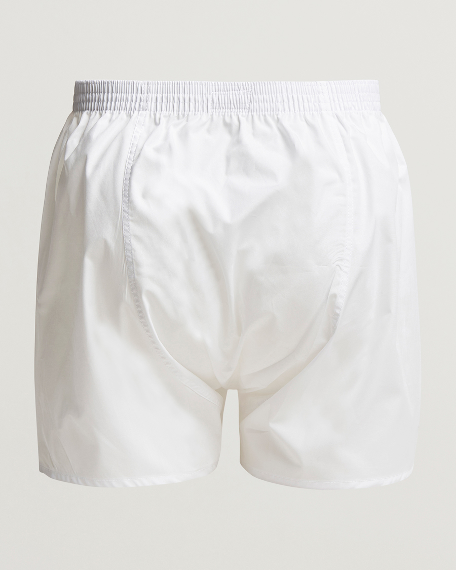 Herren | Unterhosen | Derek Rose | Classic Fit Cotton Boxer Shorts White