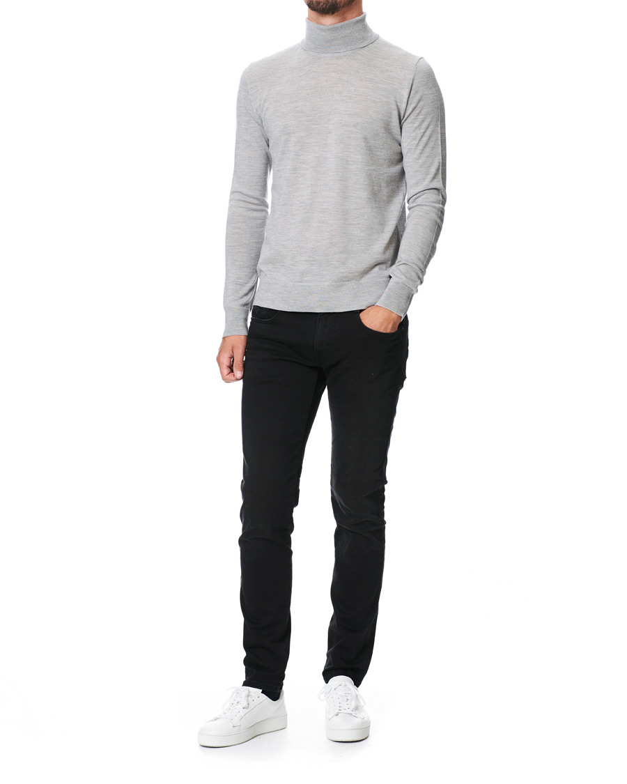 Herren | Pullover | Samsøe Samsøe | Samsøe & Samsøe Flemming Superfine Merino Wool Rollneck Grey Mel