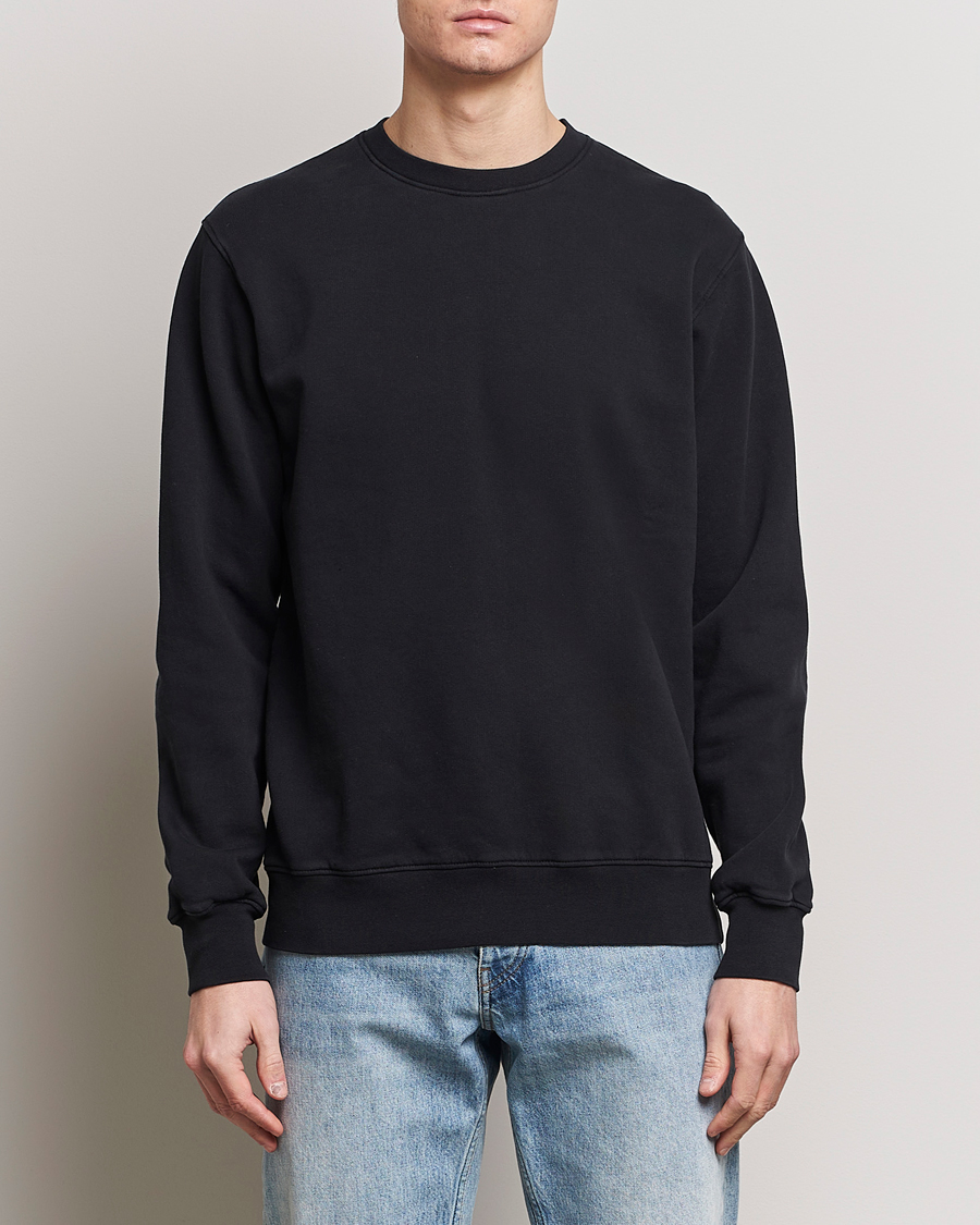 Herren | Pullover | Colorful Standard | Classic Organic Crew Neck Sweat Deep Black