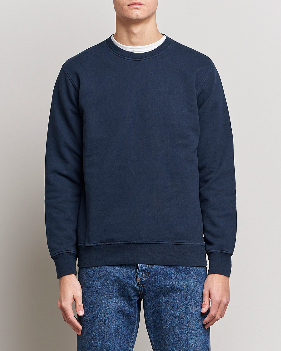 Herr | Colorful Standard | Colorful Standard | Classic Organic Crew Neck Sweat Navy Blue