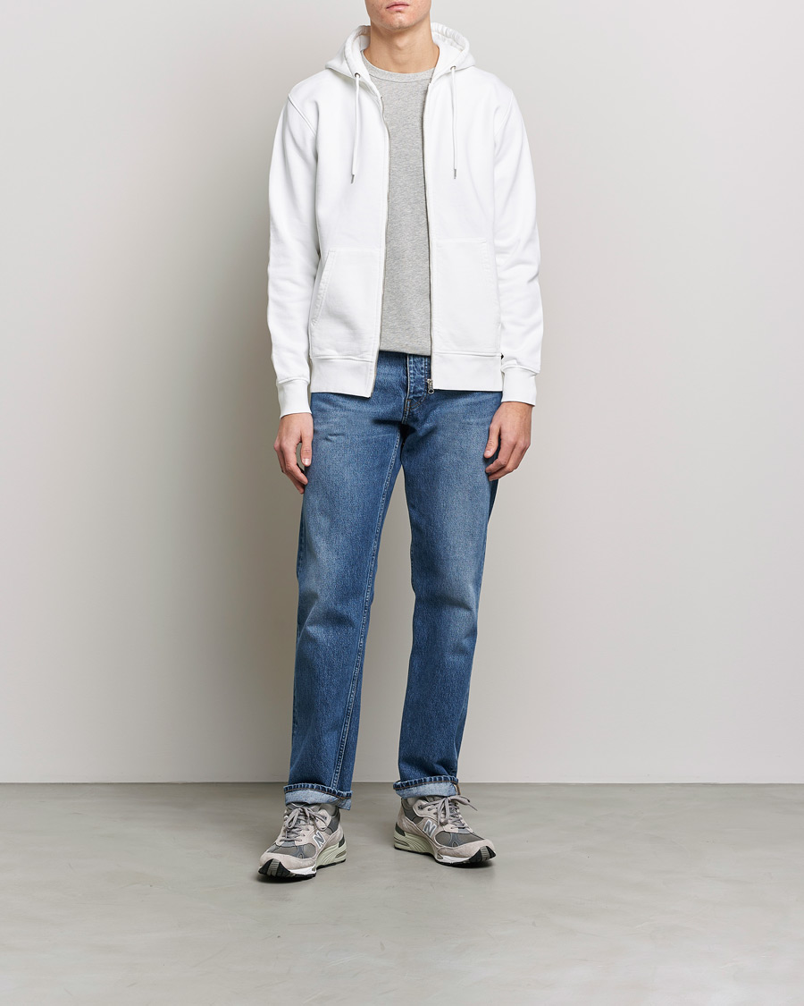 Herren | Pullover | Colorful Standard | Classic Organic Full Zip Hood Optical White