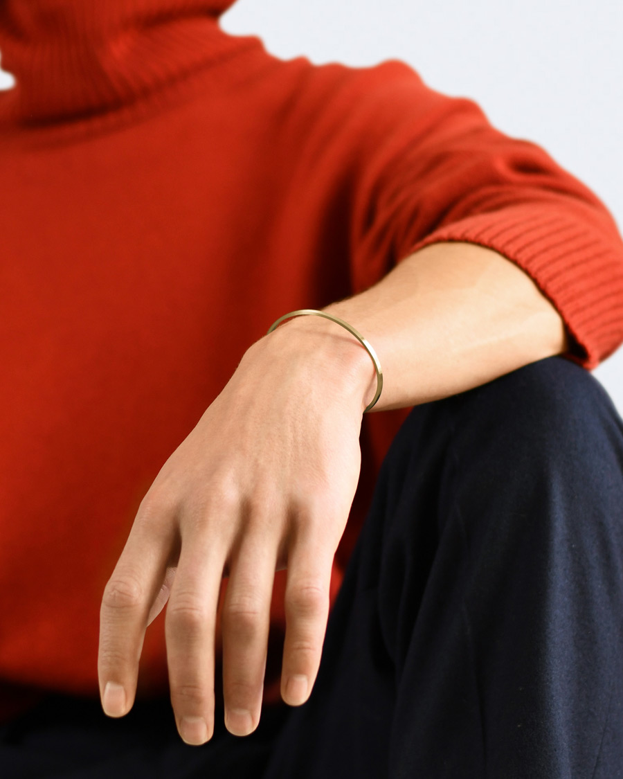 Herren | LE GRAMME Ribbon Bracelet Brushed Gold 18-Karat 7g | LE GRAMME | Ribbon Bracelet Brushed Gold 18-Karat 7g