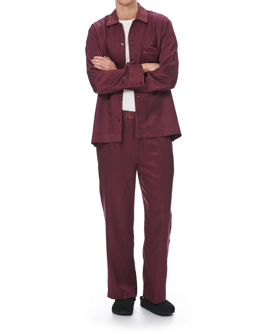 Herren | Schlafanzüge & Bademäntel | CDLP | Home Suit Long Sleeve Burgundy