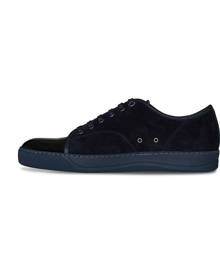 Herren | Lanvin Patent Captoe Sneaker Dark Blue/Dark Blue | Lanvin | Patent Captoe Sneaker Dark Blue/Dark Blue
