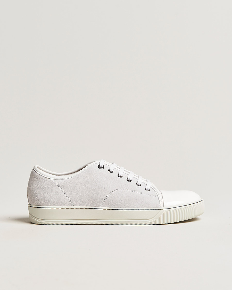 Herren | Lanvin Patent Cap Toe Sneaker White | Lanvin | Patent Cap Toe Sneaker White