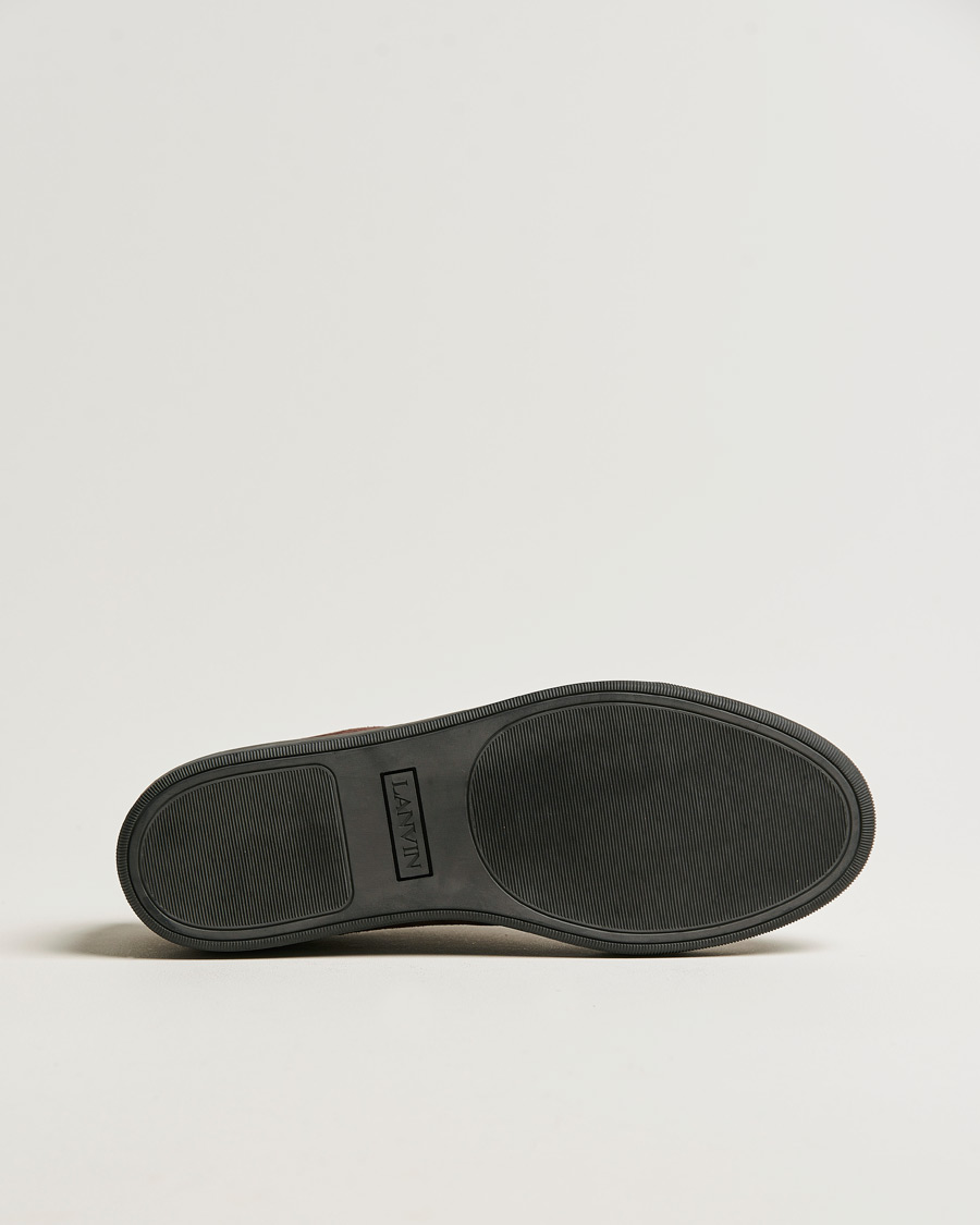 Herren | Lanvin Patent Cap Toe Sneaker Dark Brown | Lanvin | Patent Cap Toe Sneaker Dark Brown