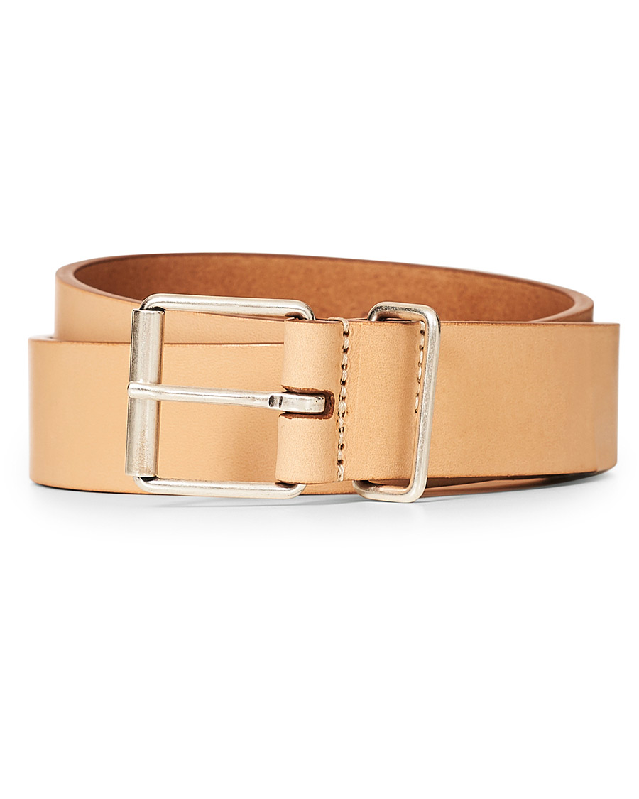 Herren | Anderson's Classic Casual 3 cm Leather Belt Natural | Anderson's | Classic Casual 3 cm Leather Belt Natural