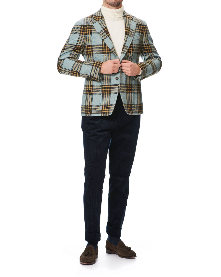 Herren | Sakkos | GANT | Luke Edward Hall Check Blazer Hamptons Blue