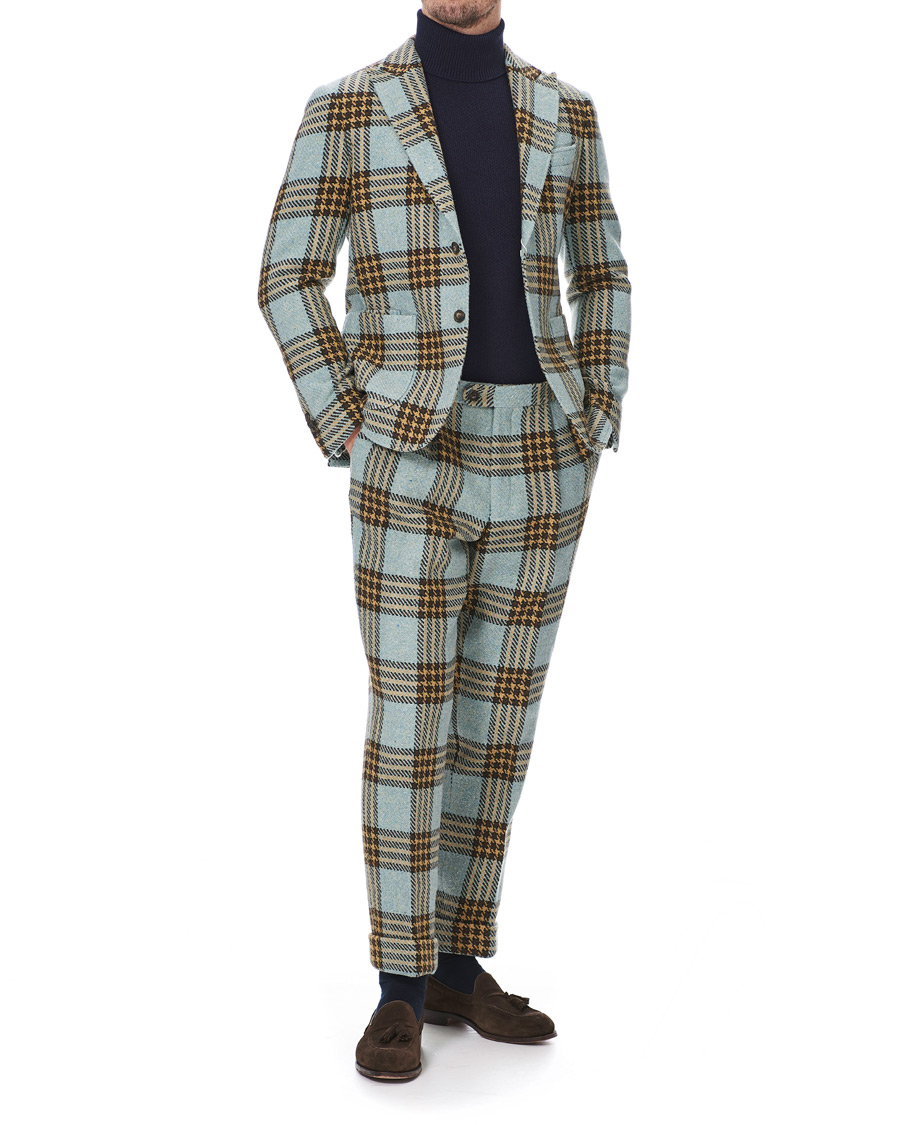 Herren | Hosen | GANT | Luke Edward Hall Check Trousers Hamptons Blue