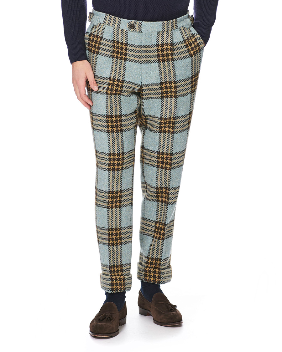 Herren | Hosen | GANT | Luke Edward Hall Check Trousers Hamptons Blue