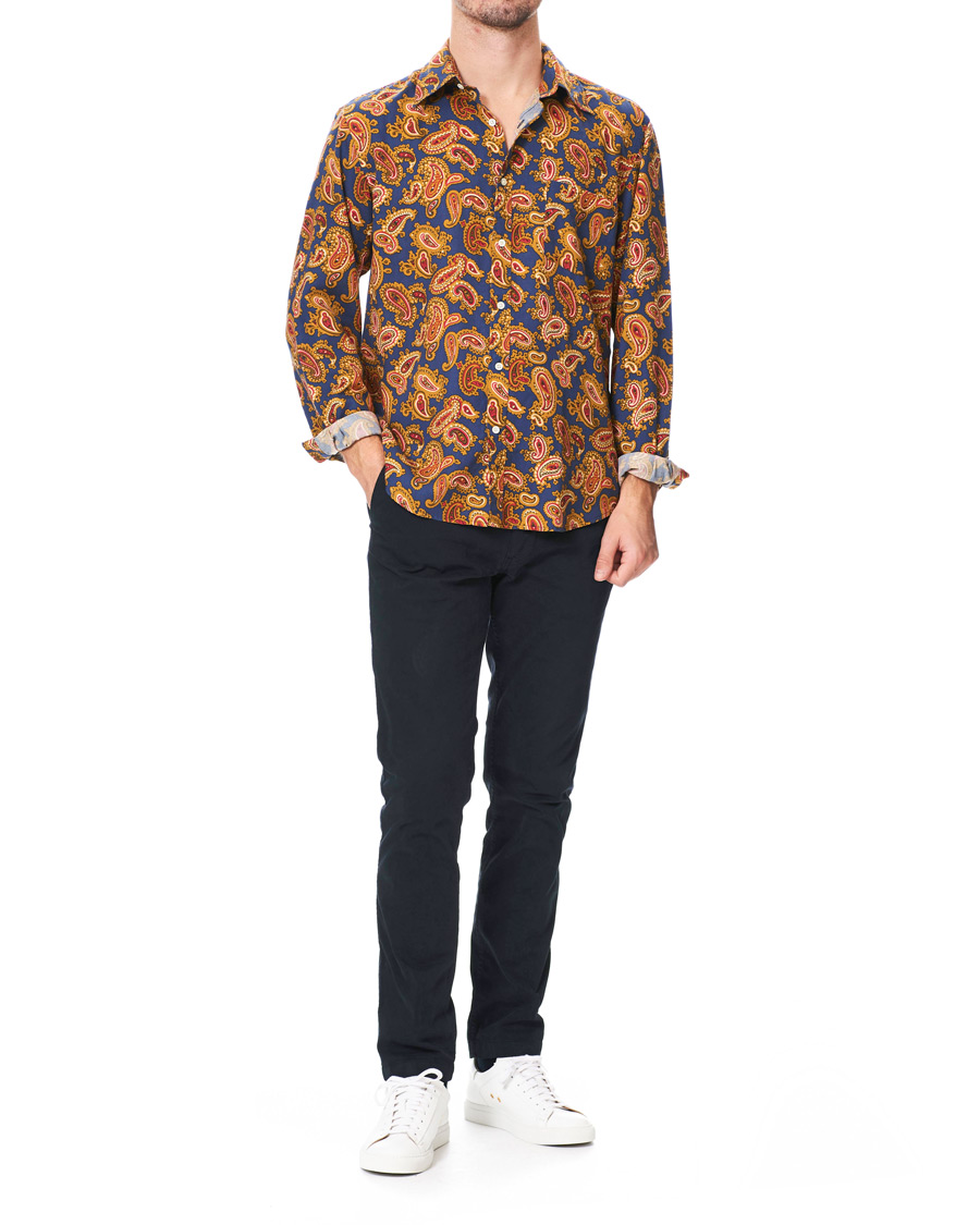 Herren | Hemden | GANT | Luke Edward Hall Town Paisley Shirt College Blue