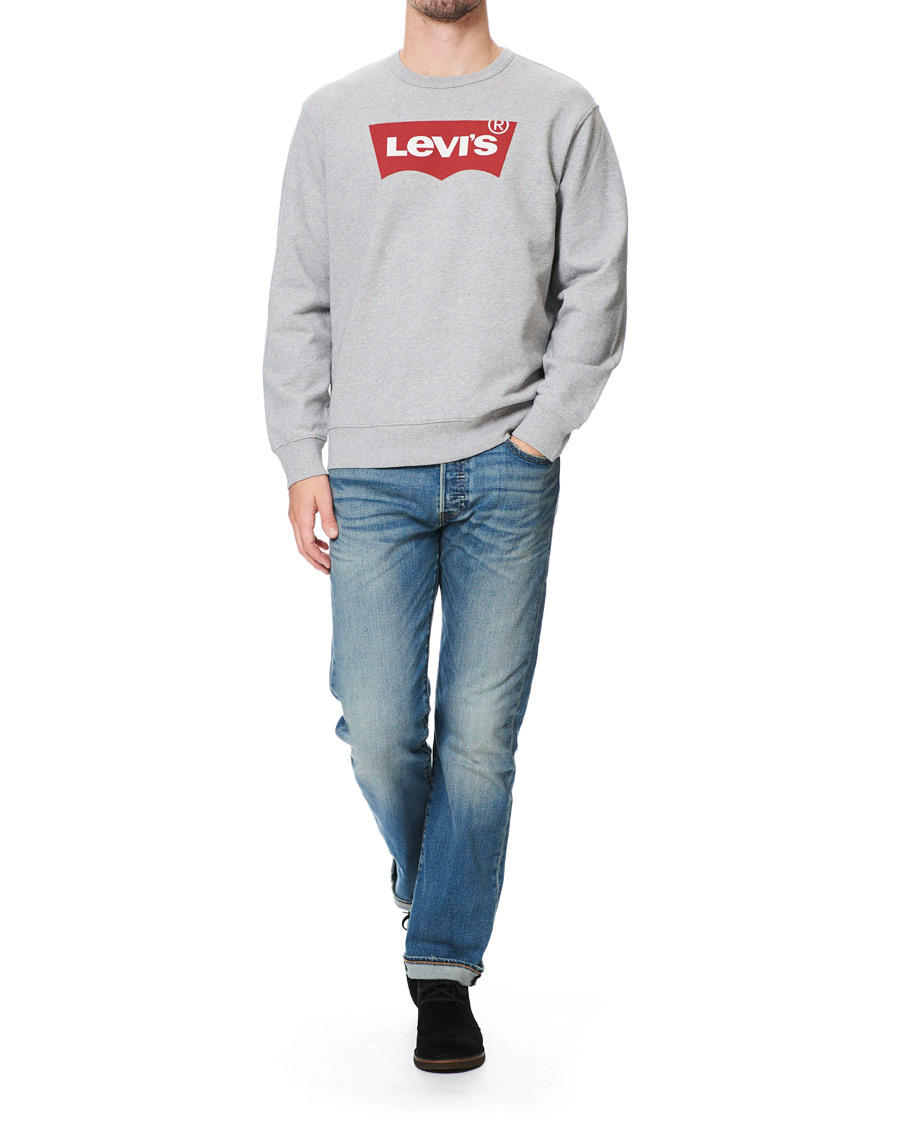 Herren | Pullover | Levi's | Graphic Crew Neck Sweatshirt Heather Grey