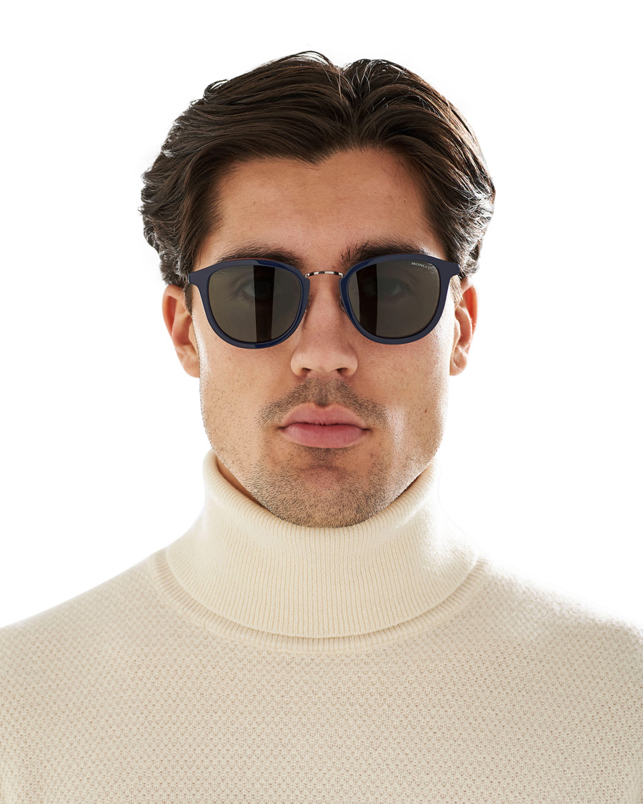 Herren | Moncler Lunettes ML0126 Sunglasses Blue/Red | Moncler Lunettes | ML0126 Sunglasses Blue/Red