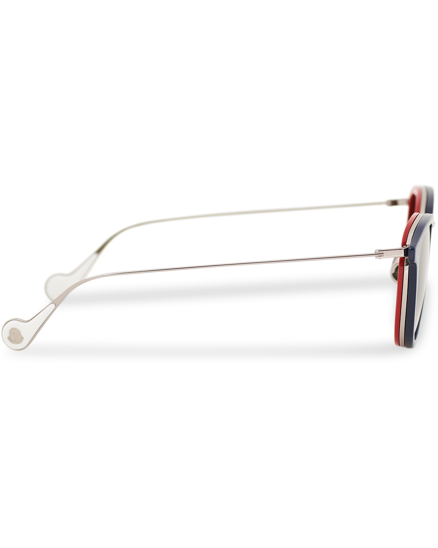 Herren | Moncler Lunettes ML0126 Sunglasses Blue/Red | Moncler Lunettes | ML0126 Sunglasses Blue/Red