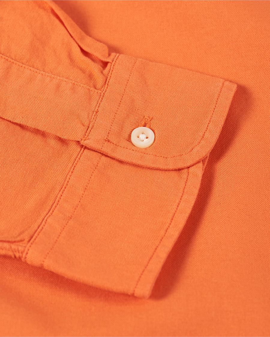 Herren | Hemden | Polo Ralph Lauren | Slim Fit Garment Dyed Oxford Shirt Orange