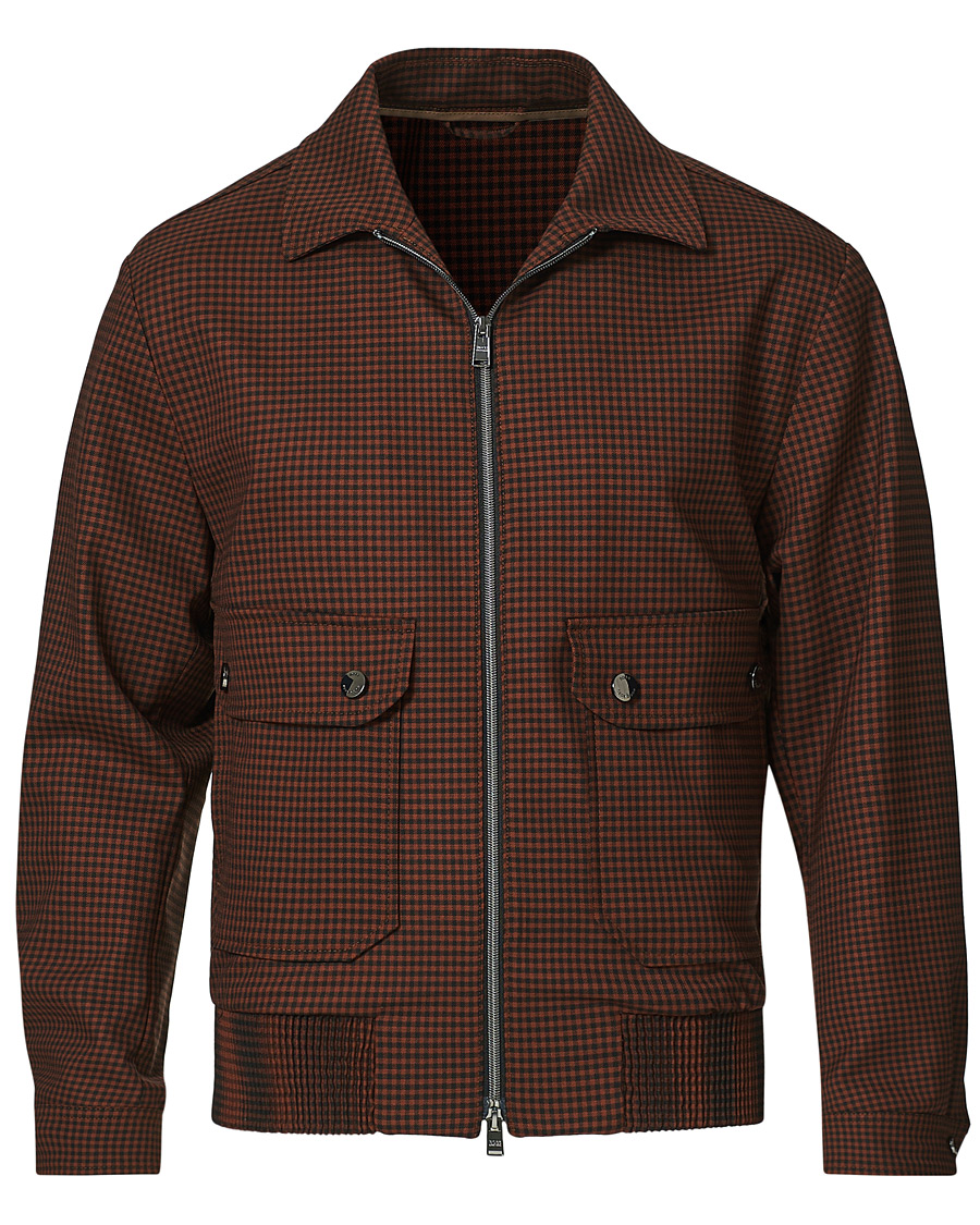 Herren | Jacken | BOSS BLACK | BOSS Narten Houndstooth Jacket Rust