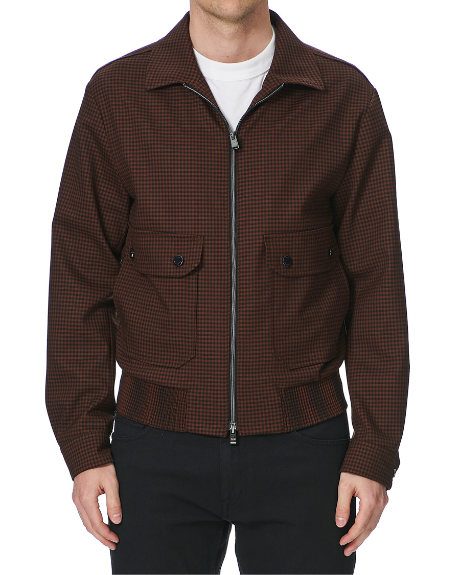 Herren | Jacken | BOSS BLACK | BOSS Narten Houndstooth Jacket Rust