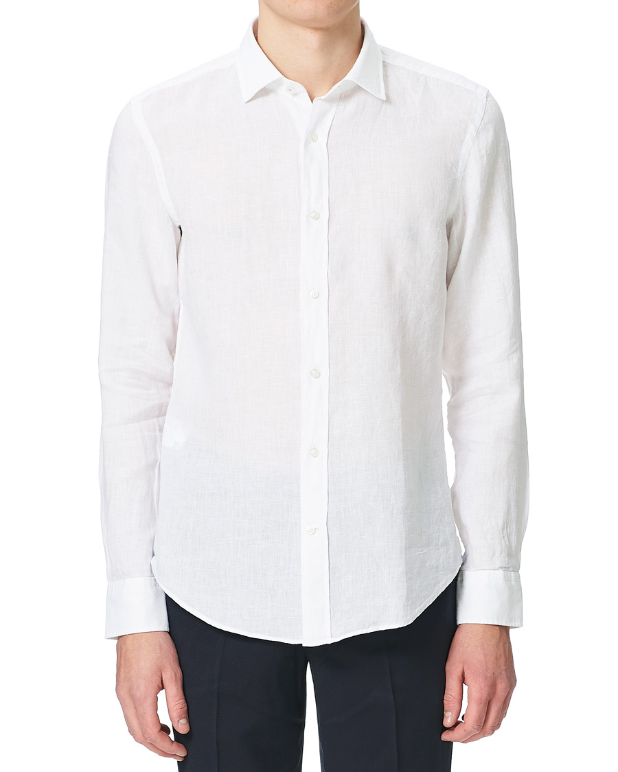 Herren | Hemden | BOSS BLACK | BOSS Joy Linen Shirt White